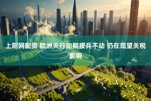 上阳网配资 欧洲央行如期按兵不动 仍在观望关税影响