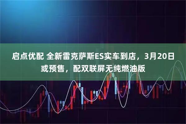 启点优配 全新雷克萨斯ES实车到店，3月20日或预售，配双联屏无纯燃油版