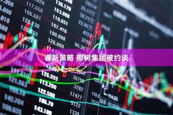 睿新策略 椰树集团被约谈